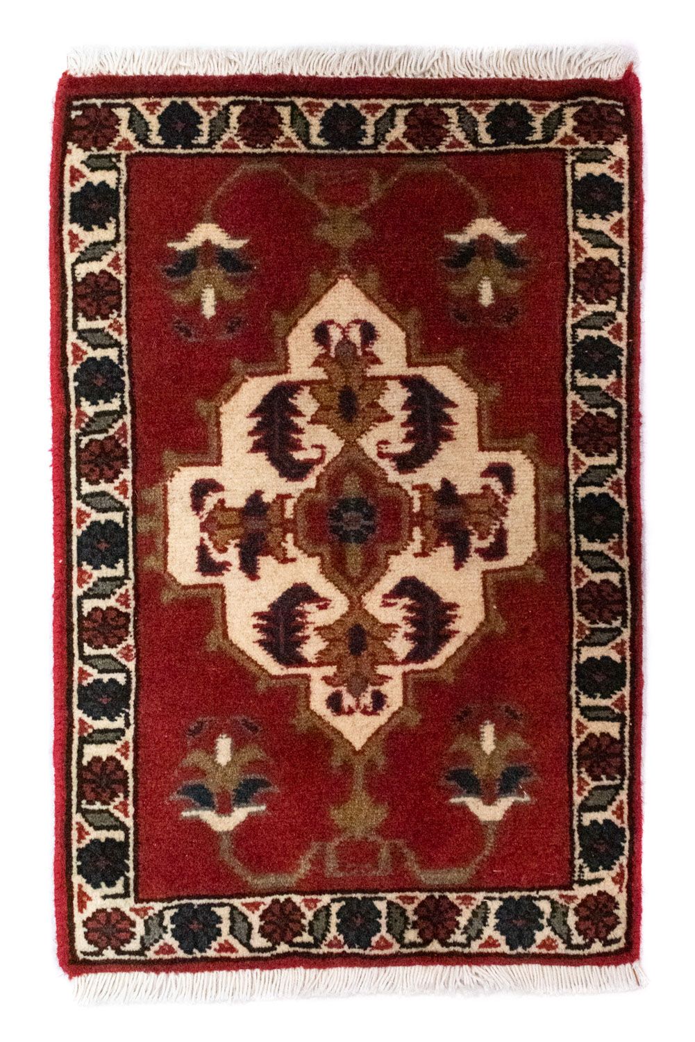 Tapis persan - Nomadic carré - 54 x 40 cm - marron