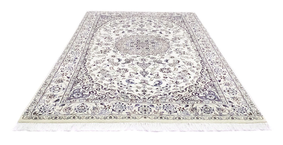 Tapis persan - Nain - Royal - 245 x 155 cm - blanc naturel