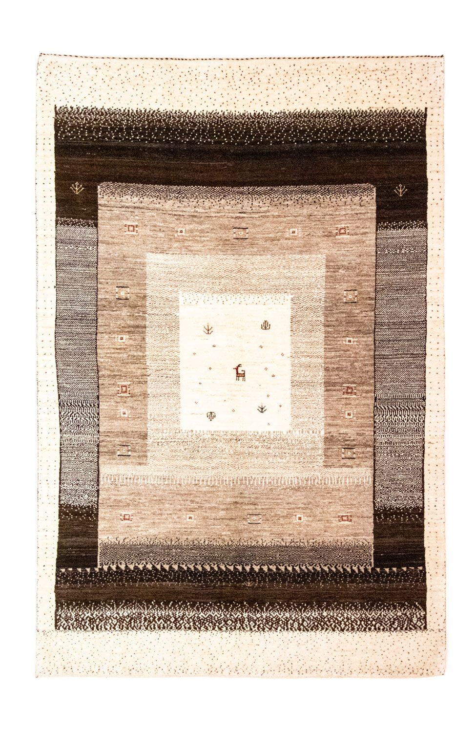 Tapis Gabbeh - Loribaft Persan - 248 x 162 cm - multicolore