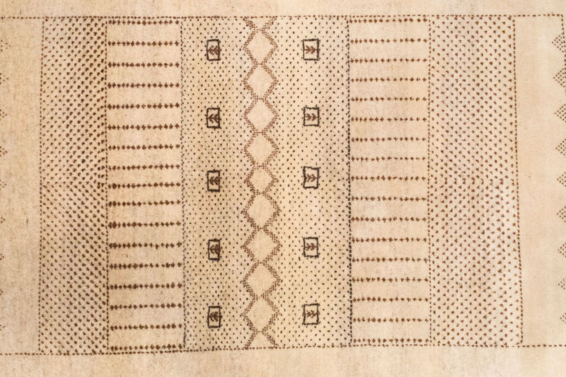 Tapis Gabbeh - Loribaft Persan - 222 x 151 cm - marron