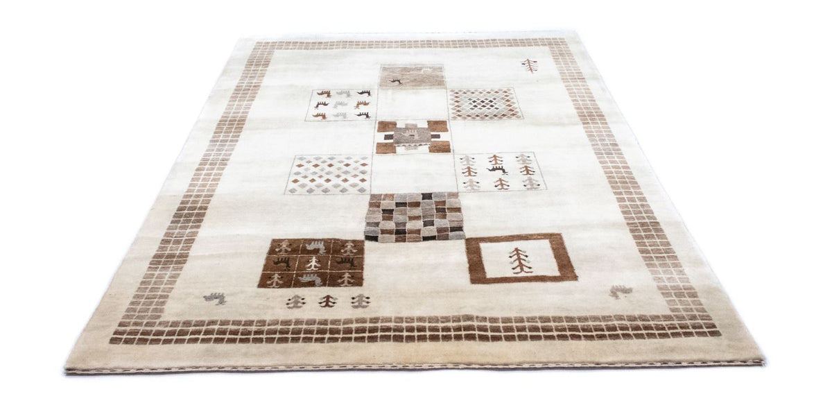Tapis Gabbeh - Loribaft Persan - 219 x 157 cm - beige