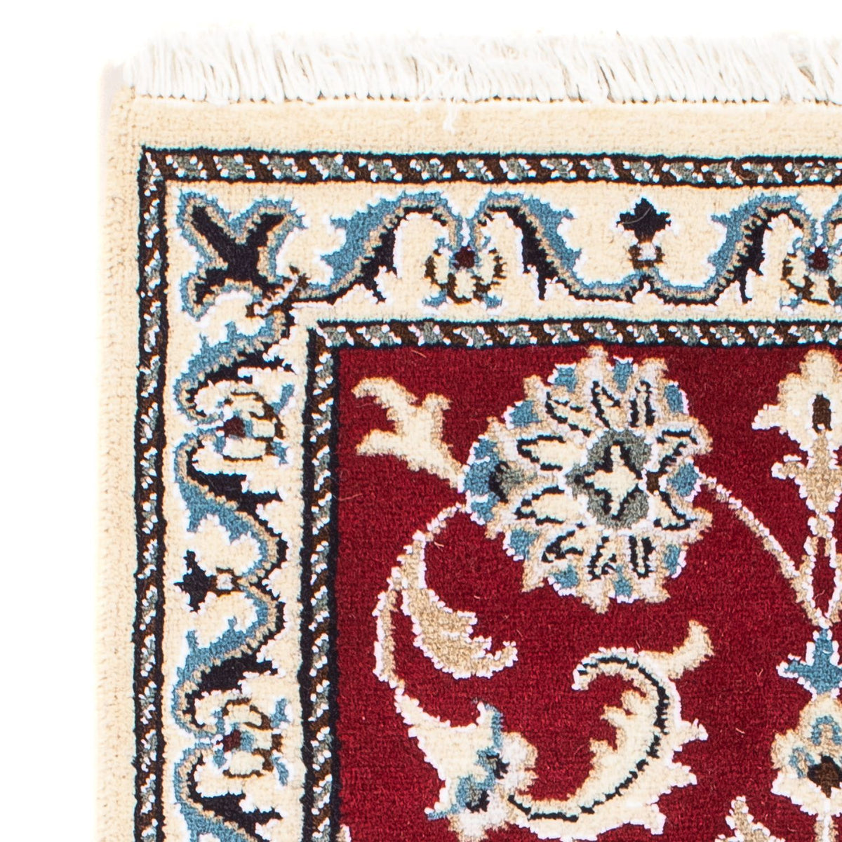Tapis persan - Nain - 89 x 56 cm - rouge foncé