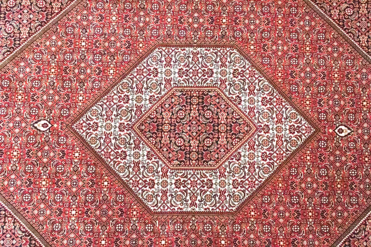 Tapis persan - Bidjar - 286 x 208 cm - rouge