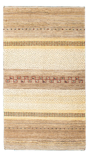 Tapis Gabbeh - Loribaft Persan - 138 x 79 cm - beige