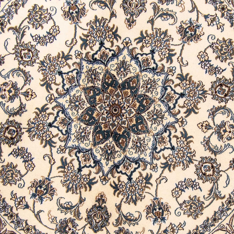 Tapis persan - Nain ronde  - 200 x 200 cm - beige