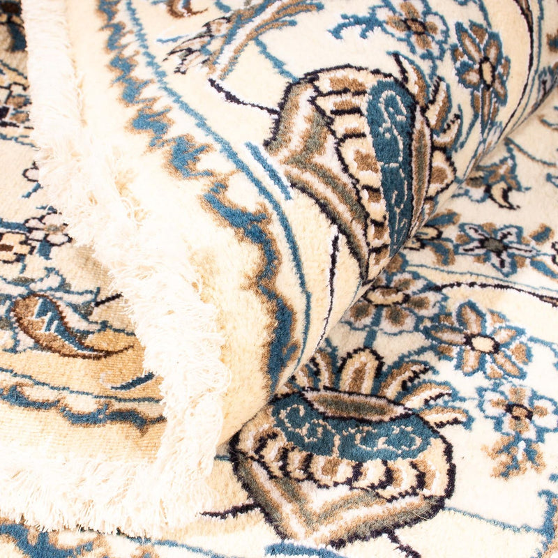 Tapis persan - Nain ronde  - 200 x 200 cm - beige