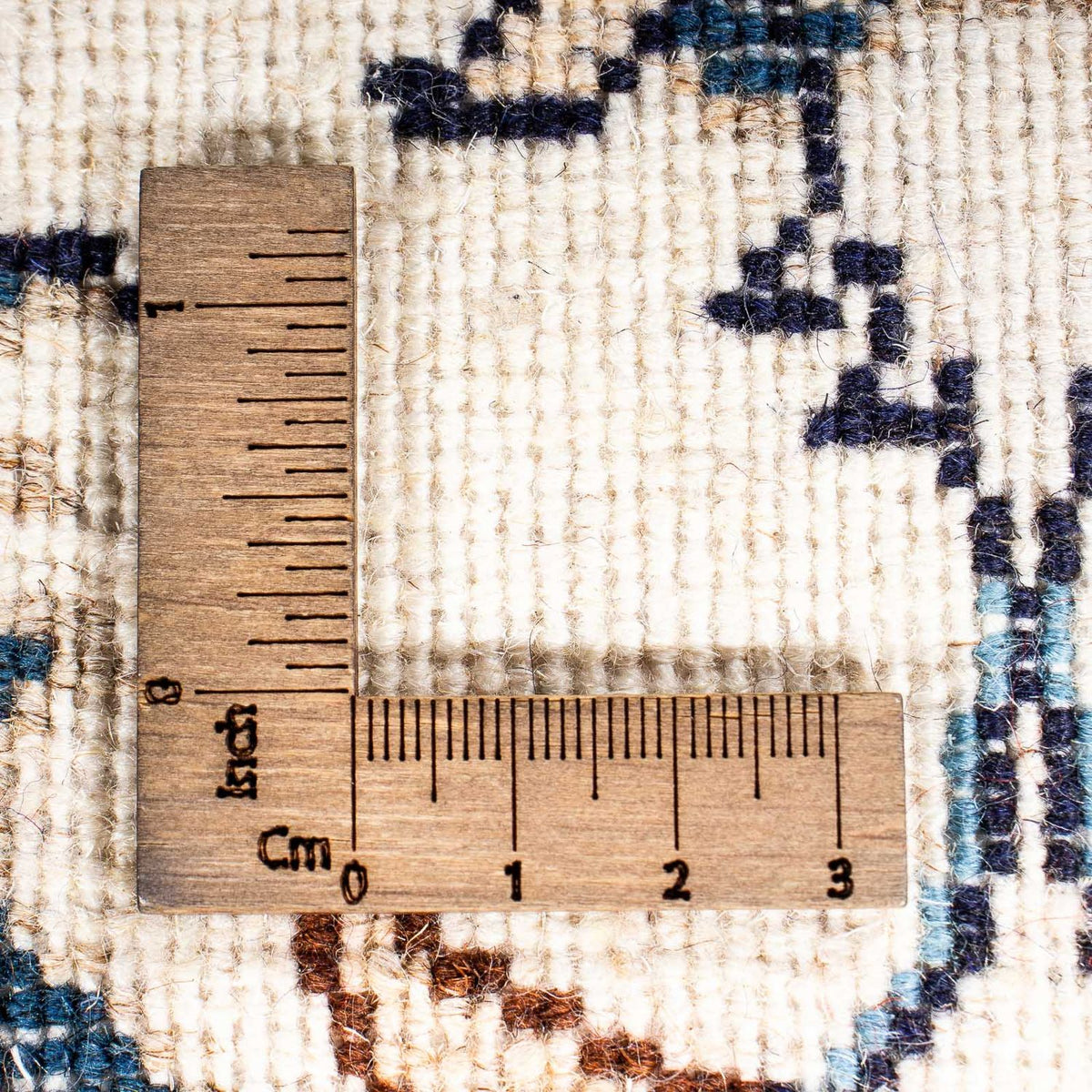 Tapis de couloir Tapis persan - Nain - 376 x 77 cm - beige