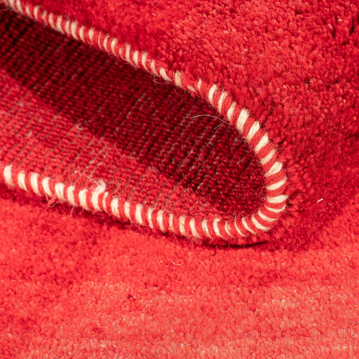 Tapis Gabbeh - Loribaft Persan - 130 x 76 cm - rouge foncé