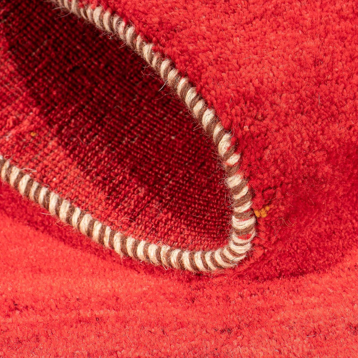 Tapis Gabbeh - Loribaft Persan - 140 x 72 cm - rouge foncé
