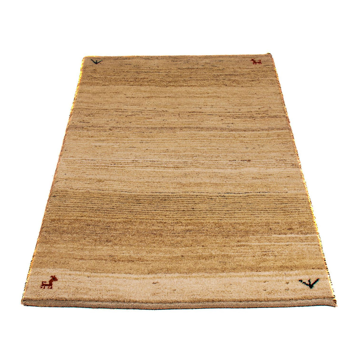 Tapis Gabbeh - Loribaft Persan - 129 x 73 cm - beige