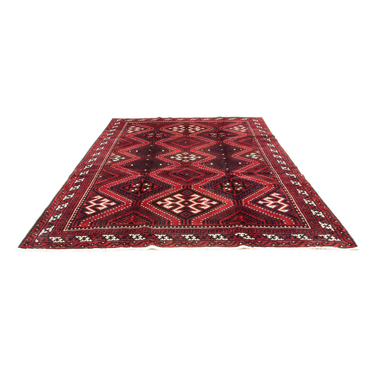 Tapis persan - Nomadic - 306 x 235 cm - rouge foncé