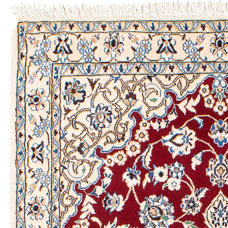 Tapis persan - Nain - Royal - 152 x 100 cm - rouge foncé