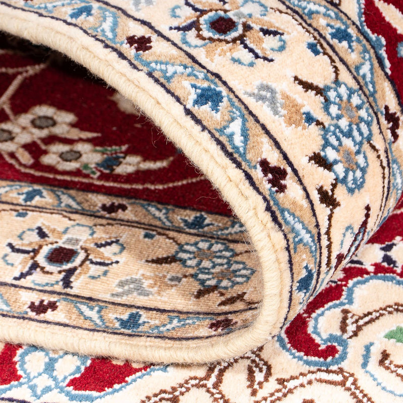 Tapis persan - Nain - Royal - 152 x 100 cm - rouge foncé