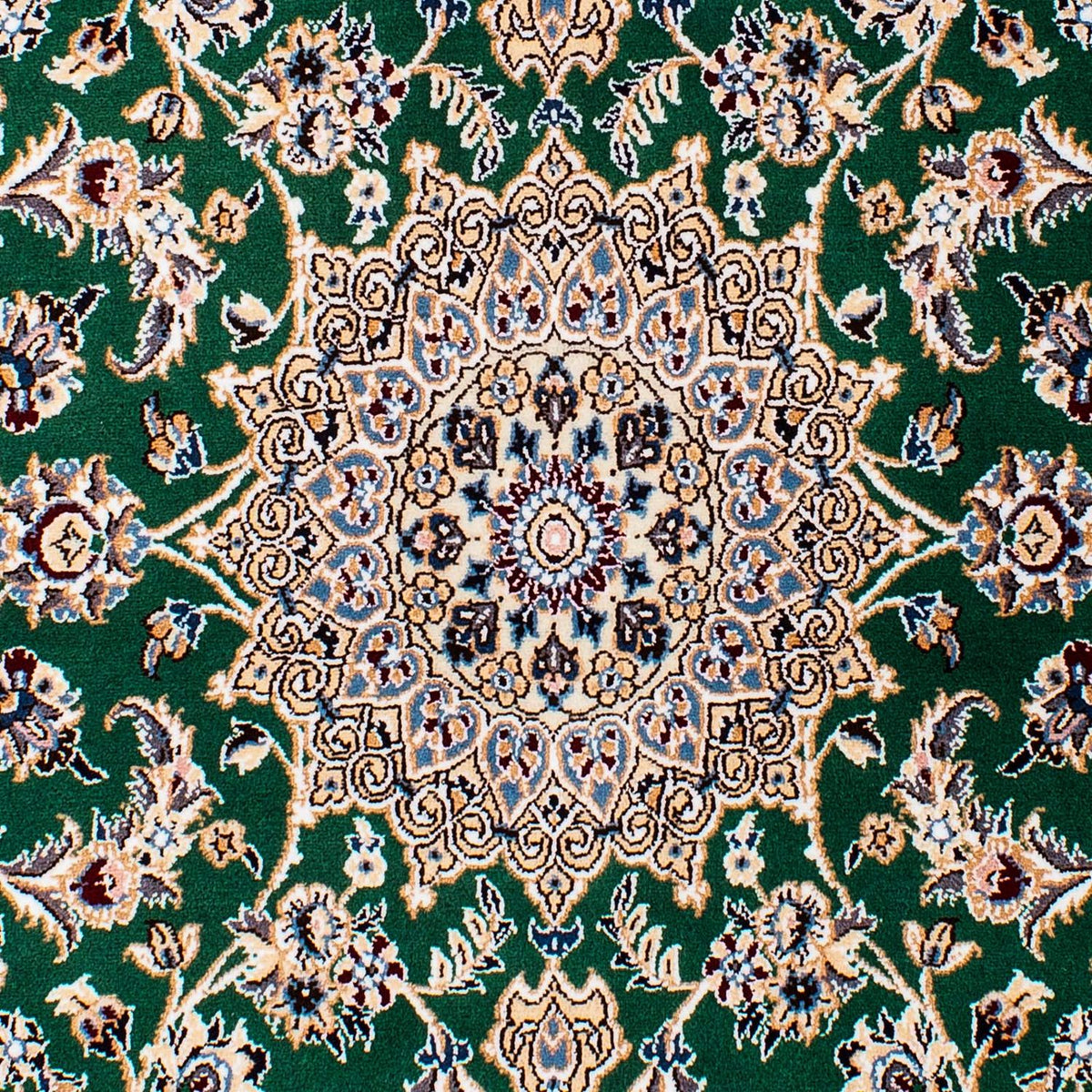 Tapis persan - Nain - Royal - 148 x 101 cm - vert foncé