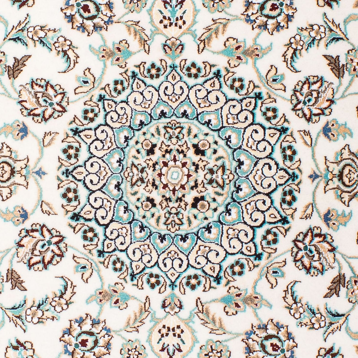 Tapis persan - Nain - Royal - 147 x 100 cm - beige