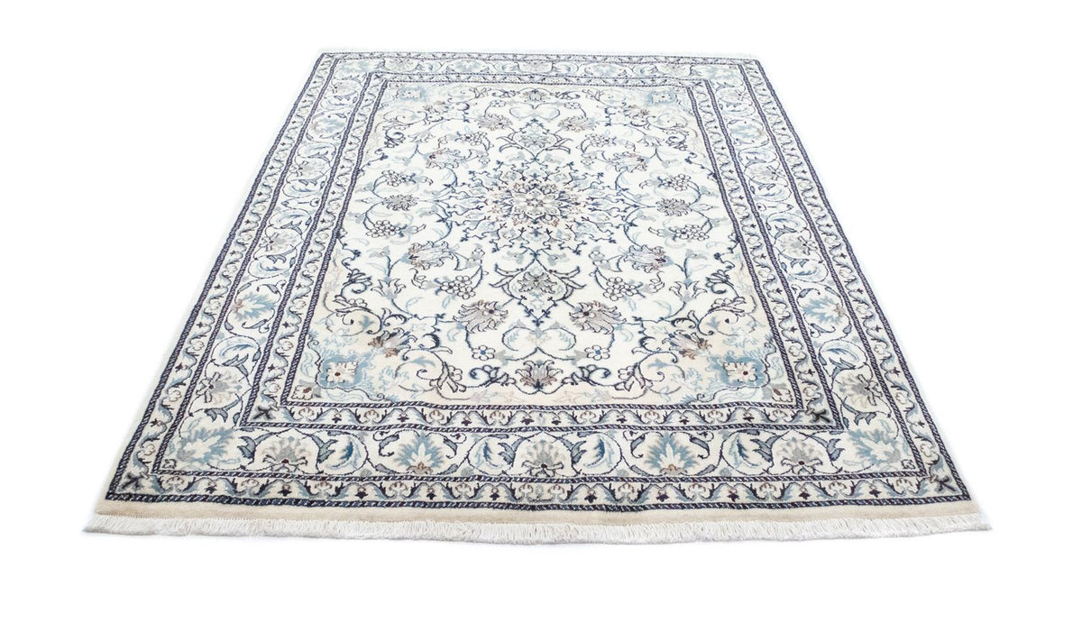 Tapis persan - Nain - 200 x 144 cm - blanc naturel