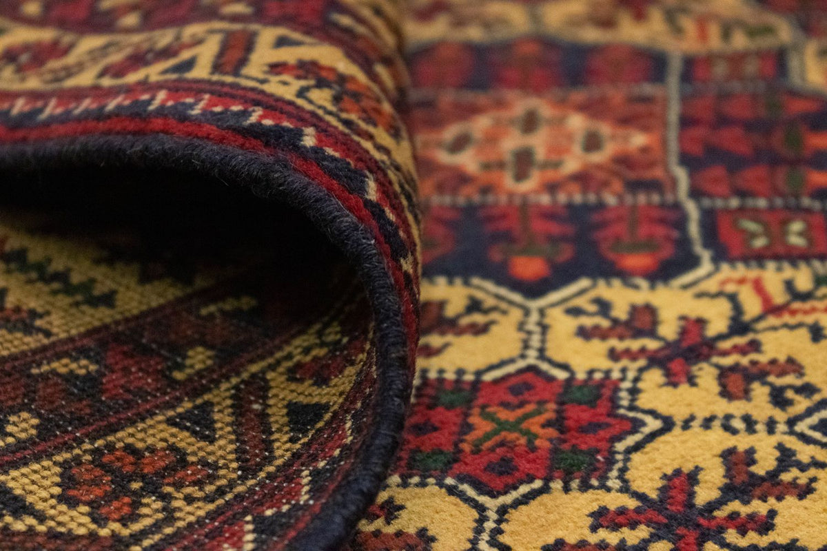 Tapis afghan - 190 x 152 cm - rouge