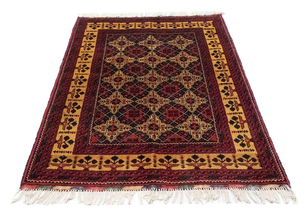 Tapis afghan - 143 x 105 cm - bleu