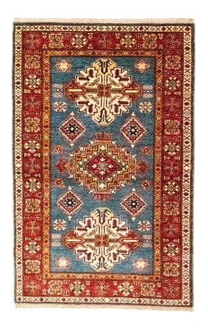Tapis Ziegler - Kazak - 157 x 102 cm - bleu