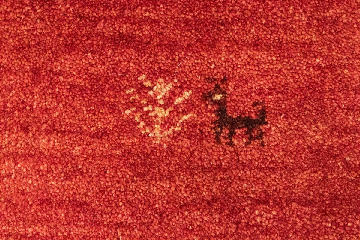 Tapis Gabbeh - Persan - 143 x 100 cm - orange