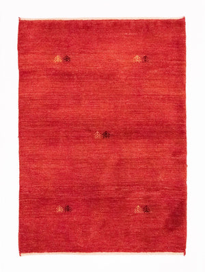Tapis Gabbeh - Persan - 140 x 100 cm - rouge