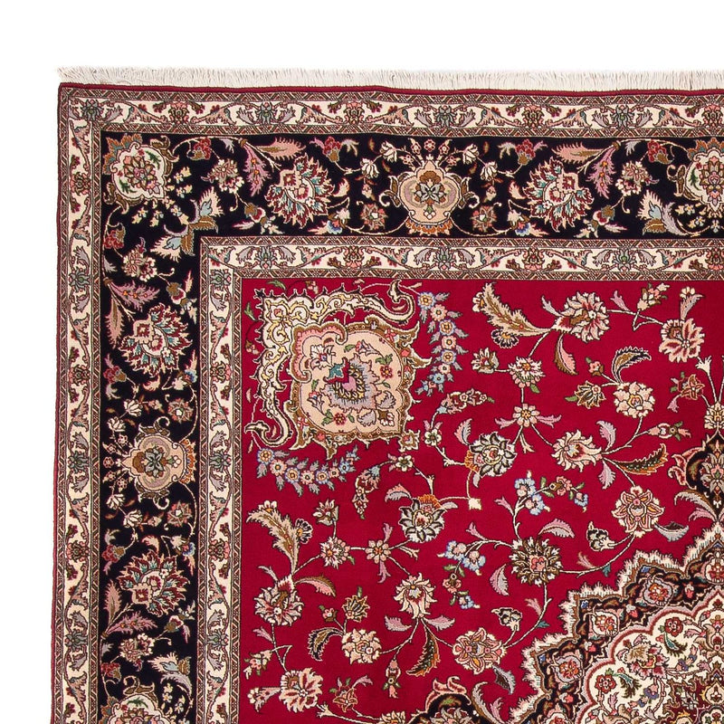 Tapis persan - Tabriz - Royal carré  - 246 x 245 cm - rouge foncé