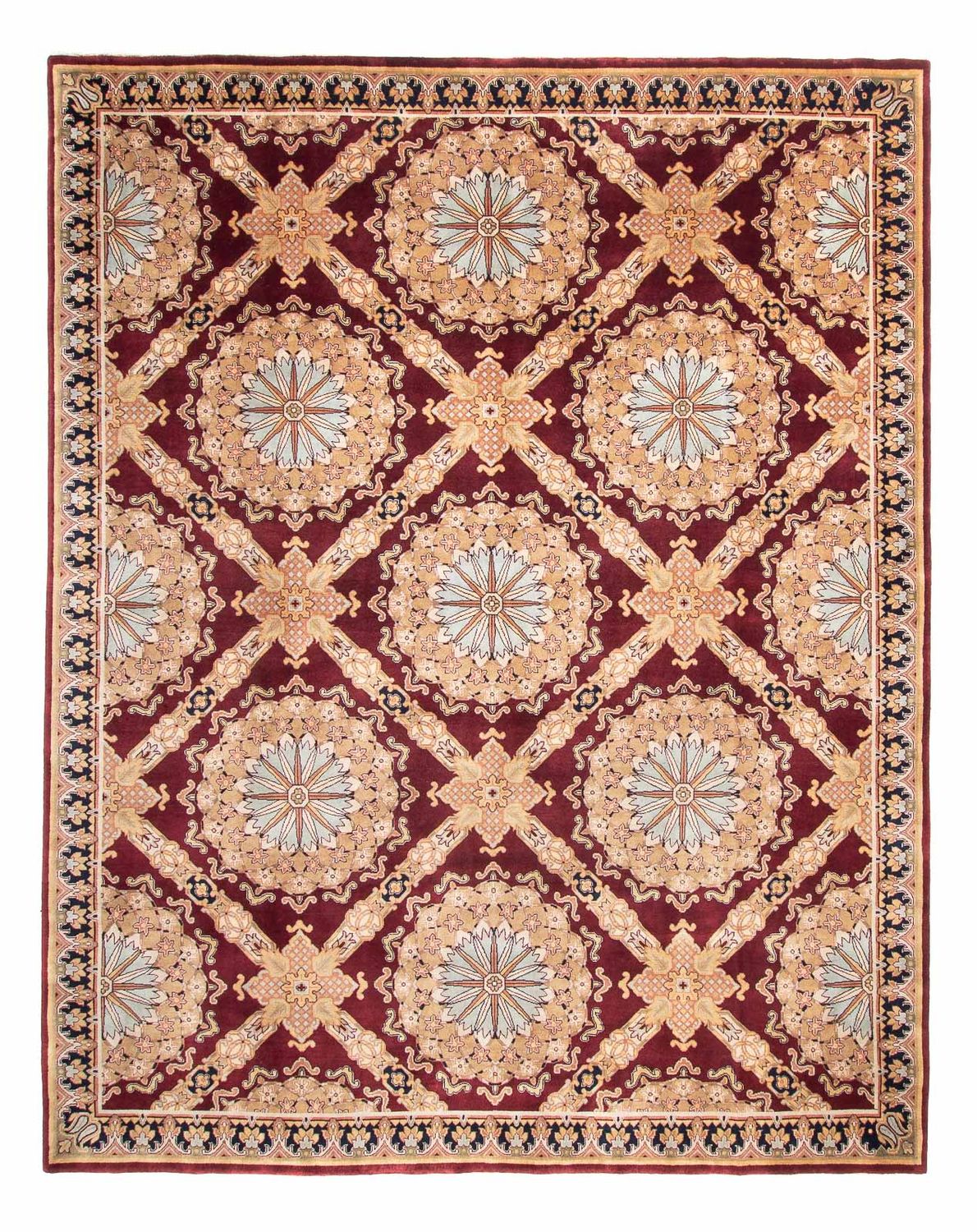 Tapis oriental - Keshan - Indus - 307 x 244 cm - rouge foncé