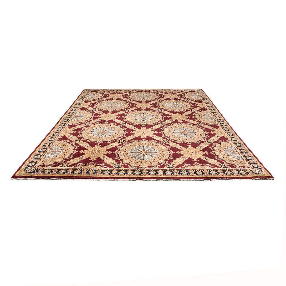 Tapis oriental - Keshan - Indus - 307 x 244 cm - rouge foncé