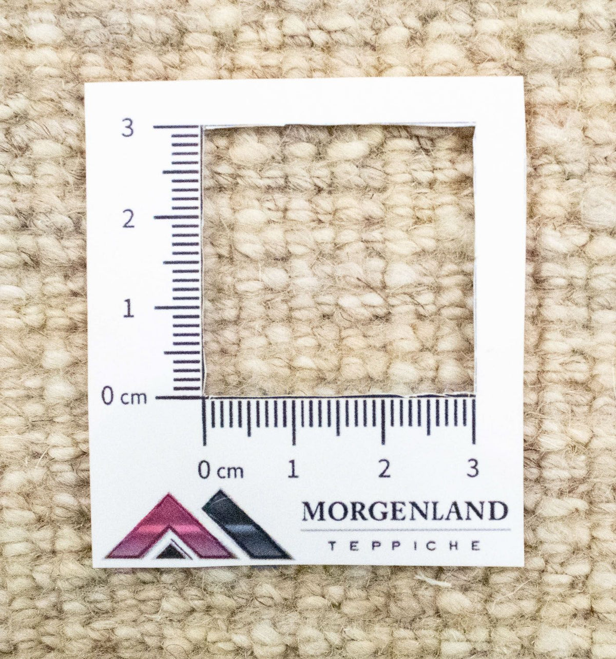 Tapis Gabbeh - Persan - 135 x 73 cm - blanc naturel