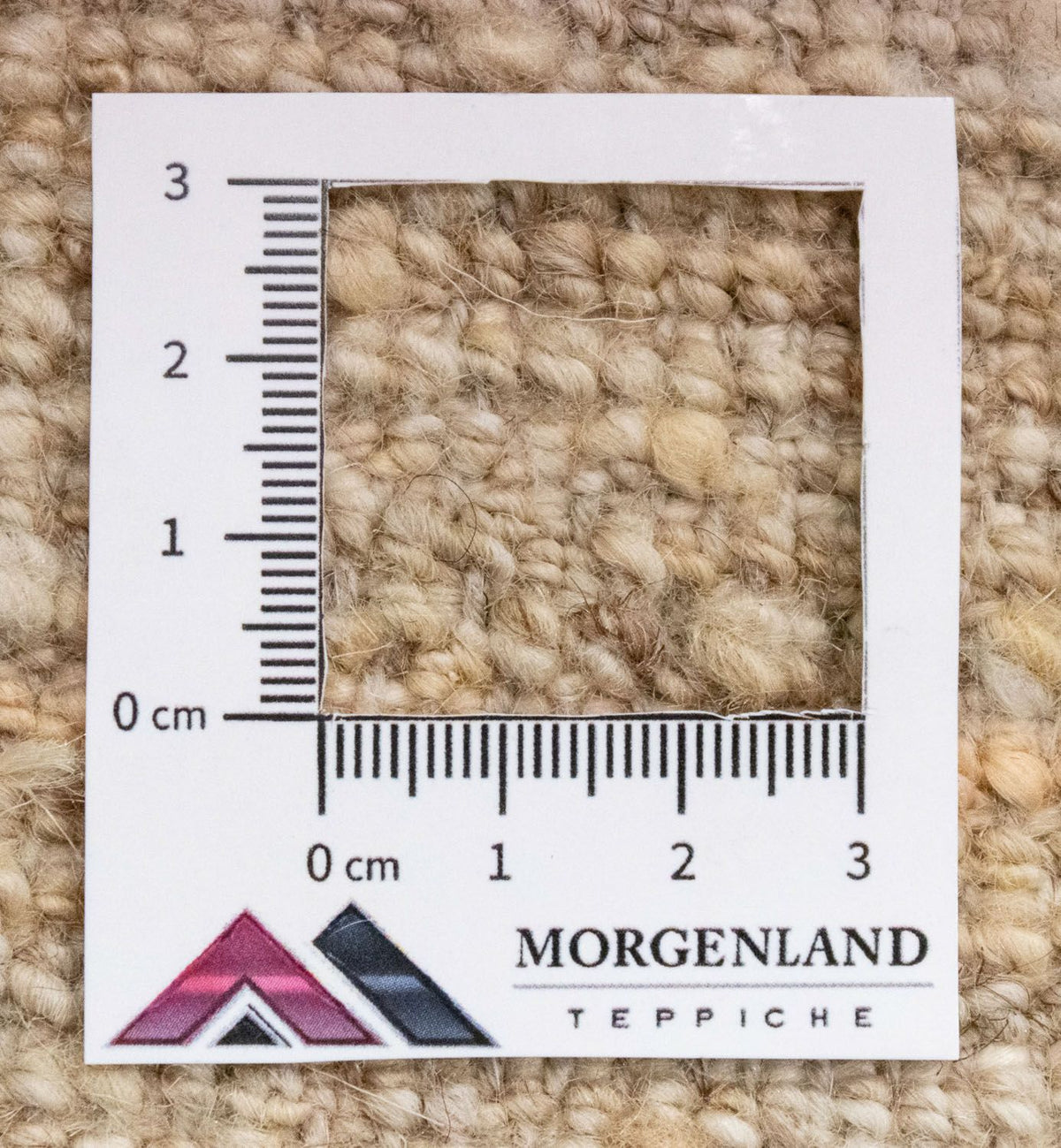Tapis Gabbeh - Persan - 132 x 83 cm - blanc naturel