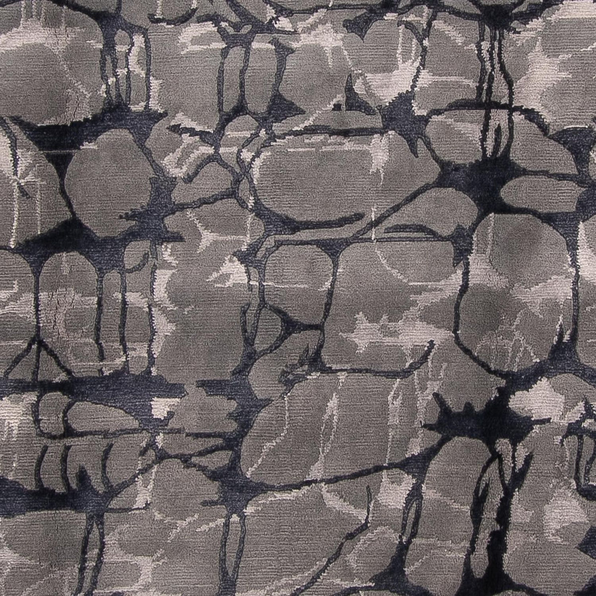 Tapis design - 303 x 207 cm - gris foncé