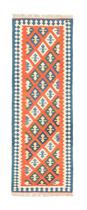 Tapis de couloir Tapis Kelim - Oriental - 205 x 60 cm - orange