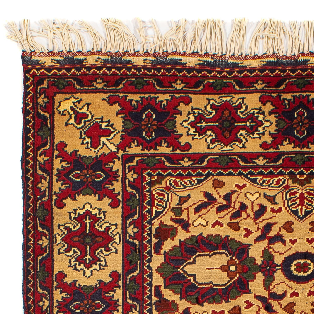Tapis afghan - 156 x 101 cm - beige
