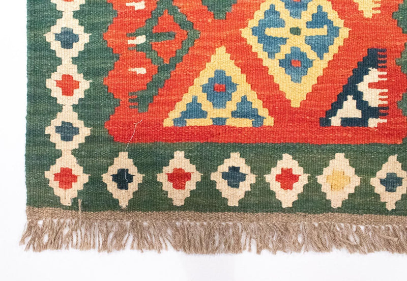 Tapis de couloir Tapis Kelim - Oriental - 202 x 61 cm - orange