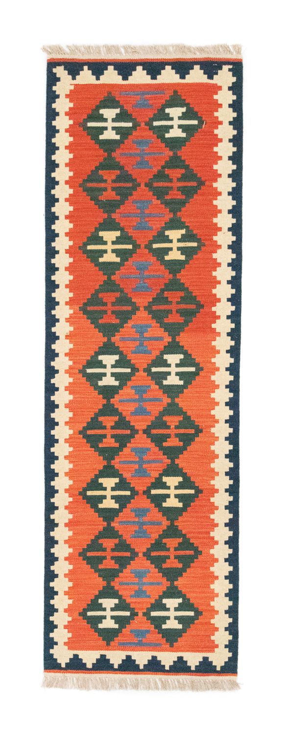 Tapis de couloir Tapis Kelim - Oriental - 197 x 62 cm - orange