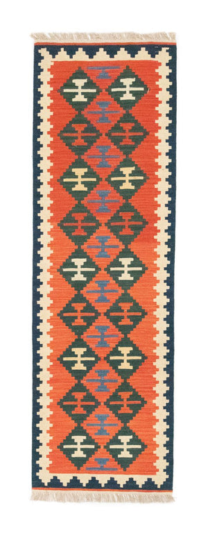 Tapis de couloir Tapis Kelim - Oriental - 197 x 62 cm - orange