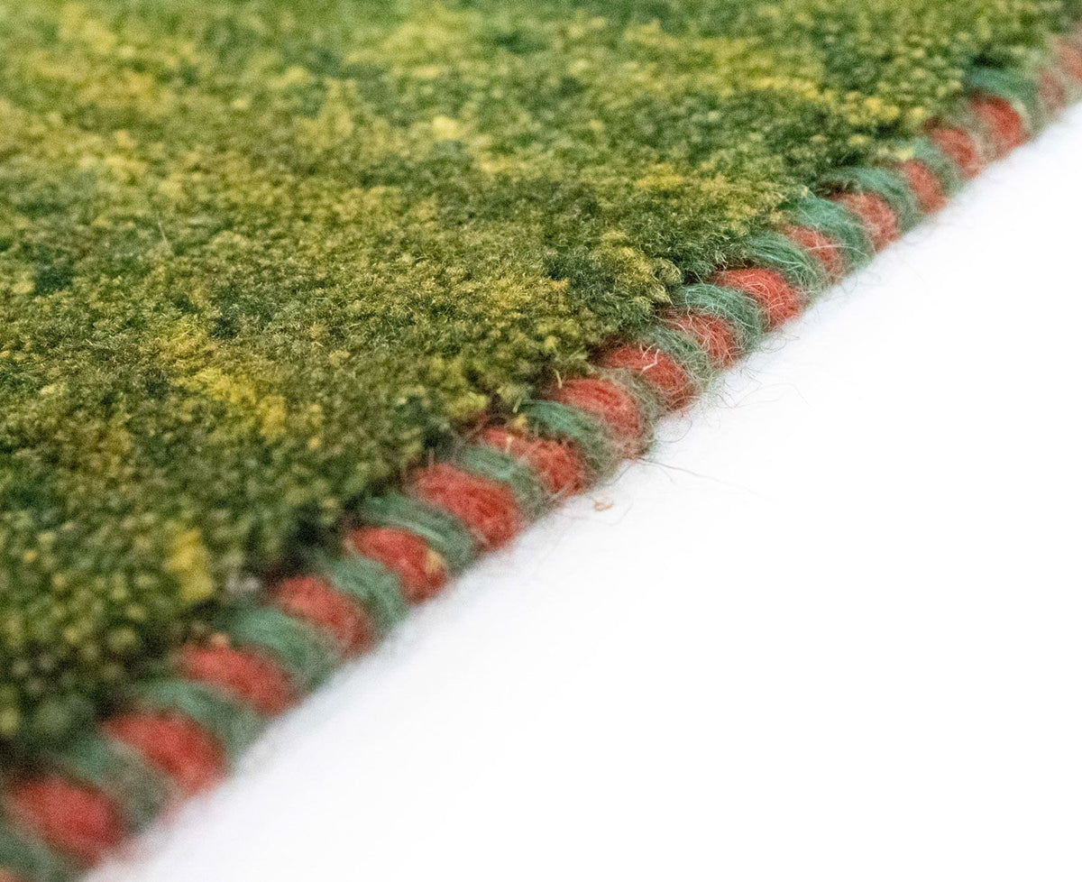 Tapis de couloir Tapis Gabbeh - Persan - 205 x 66 cm - vert