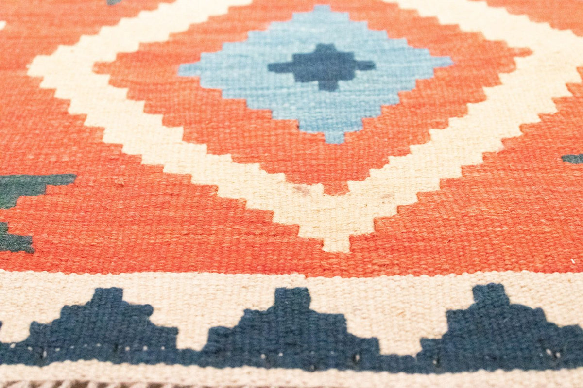 Tapis de couloir Tapis Kelim - Oriental - 203 x 68 cm - orange