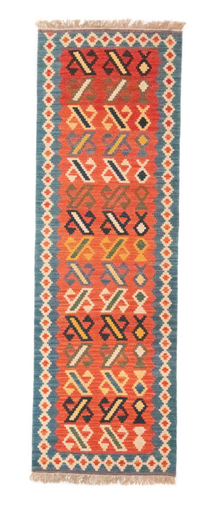 Tapis de couloir Tapis Kelim - Oriental - 203 x 65 cm - orange