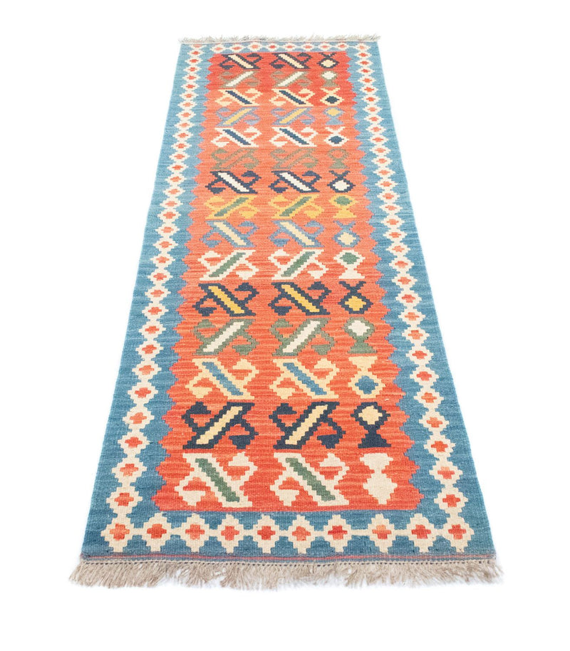 Tapis de couloir Tapis Kelim - Oriental - 203 x 65 cm - orange