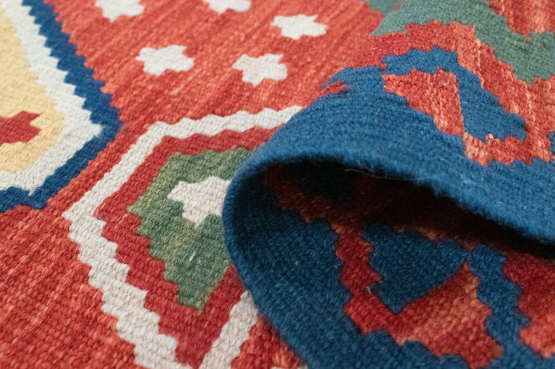 Tapis de couloir Tapis Kelim - Oriental - 194 x 64 cm - orange