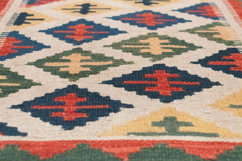 Tapis de couloir Tapis Kelim - Oriental - 192 x 62 cm - beige