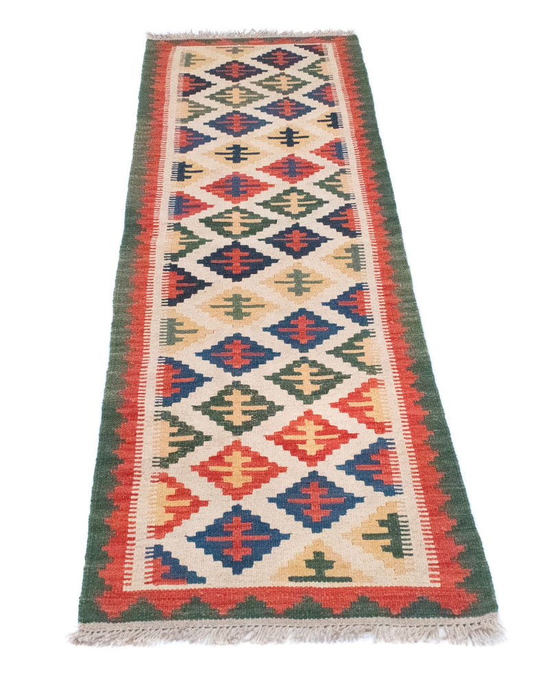 Tapis de couloir Tapis Kelim - Oriental - 192 x 62 cm - beige