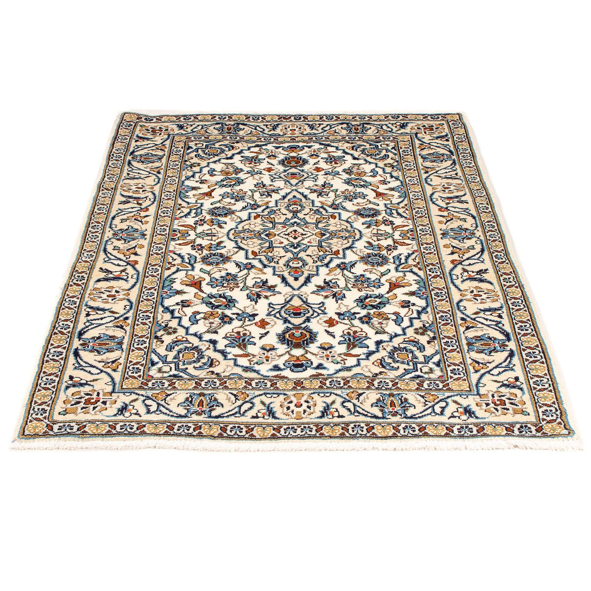 Tapis persan - Keshan - 154 x 100 cm - beige