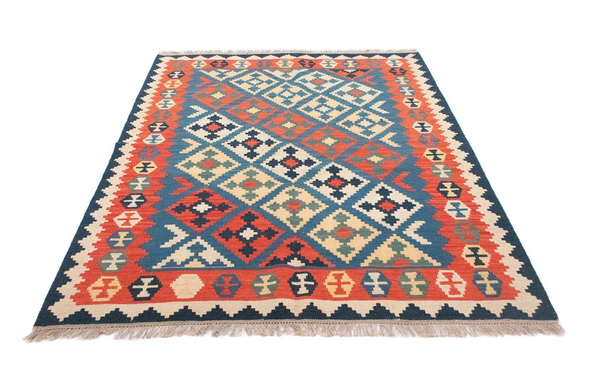 Tapis Kelim - Oriental - 200 x 155 cm - bleu