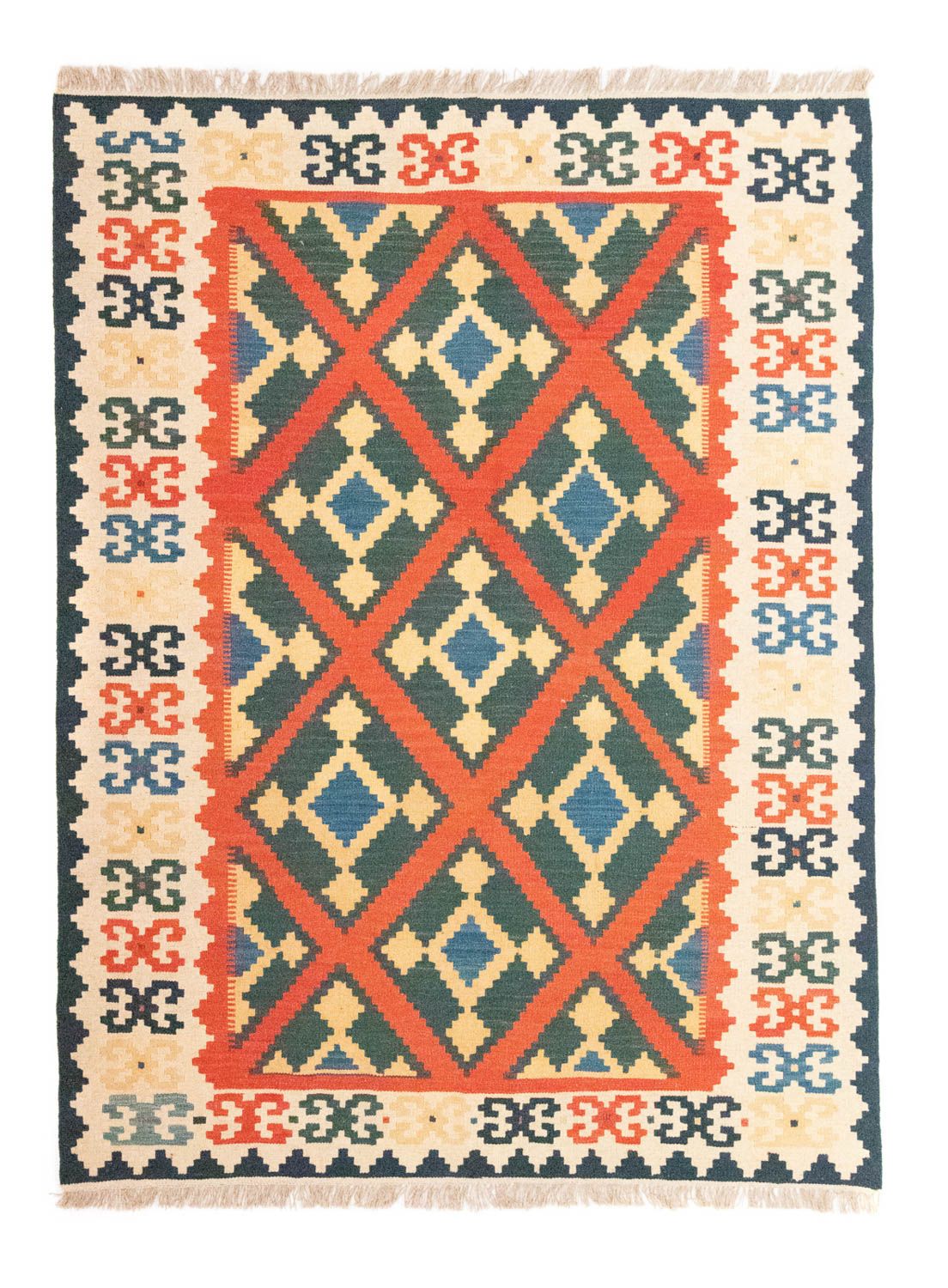 Tapis Kelim - Oriental - 210 x 155 cm - orange
