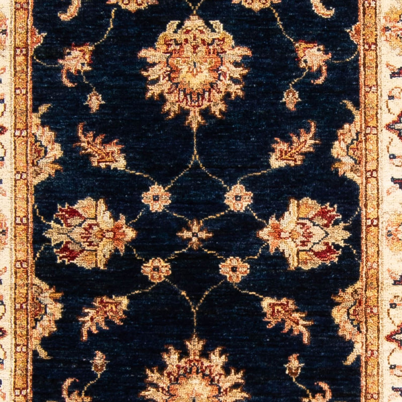 Tapis de couloir Tapis Ziegler - 298 x 81 cm - bleu foncé