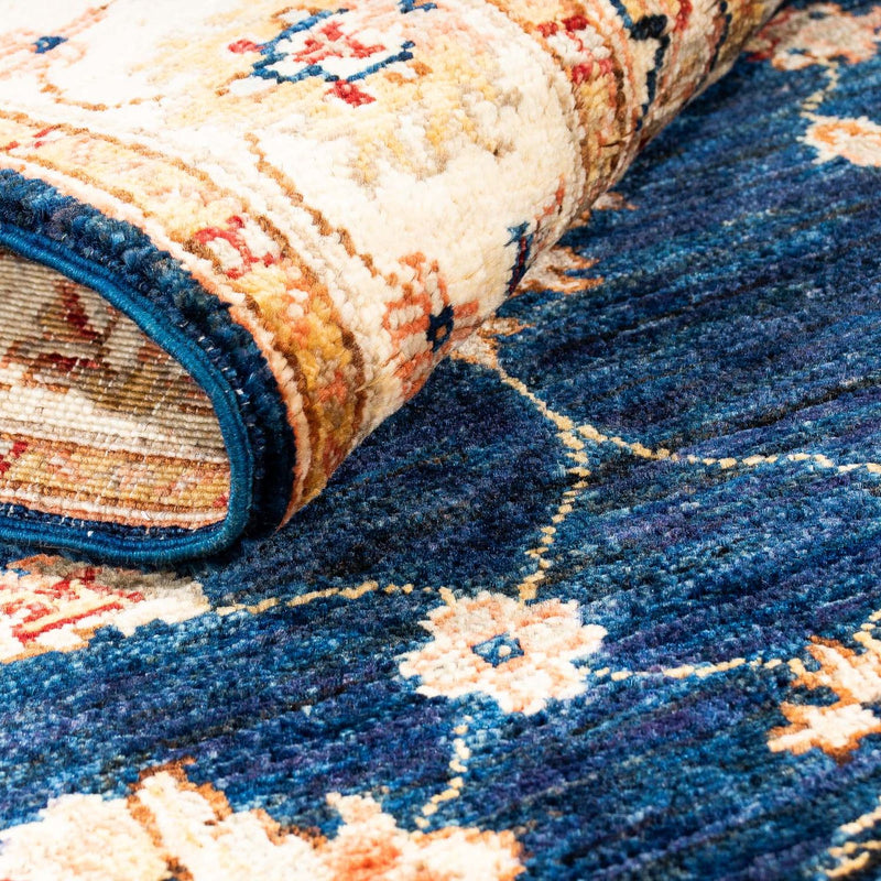 Tapis de couloir Tapis Ziegler - 298 x 81 cm - bleu foncé