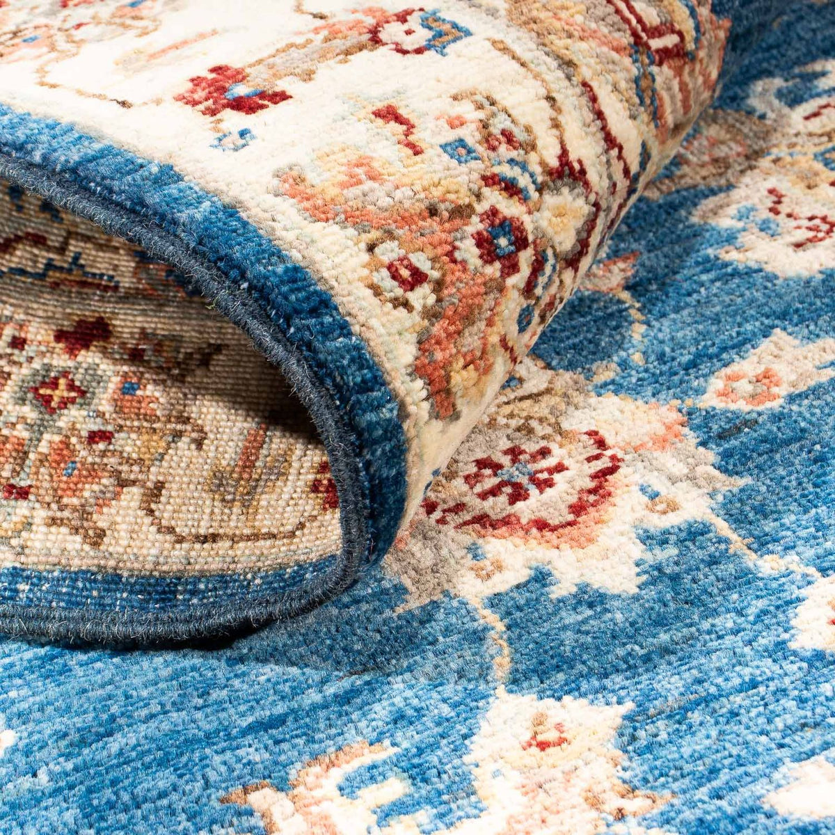 Tapis de couloir Tapis Ziegler - 303 x 84 cm - bleu foncé