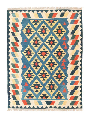 Tapis Kelim - Oriental - 205 x 156 cm - bleu